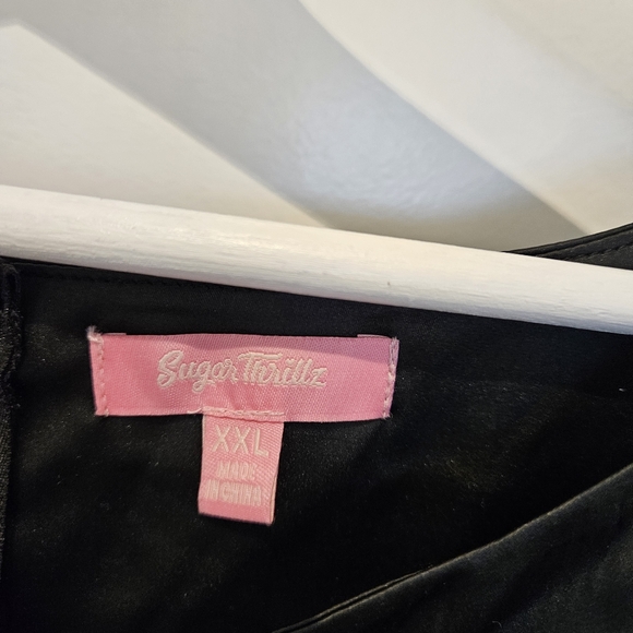 Sugar Thrillz Satin Babydoll Dress - Picture 2 of 6